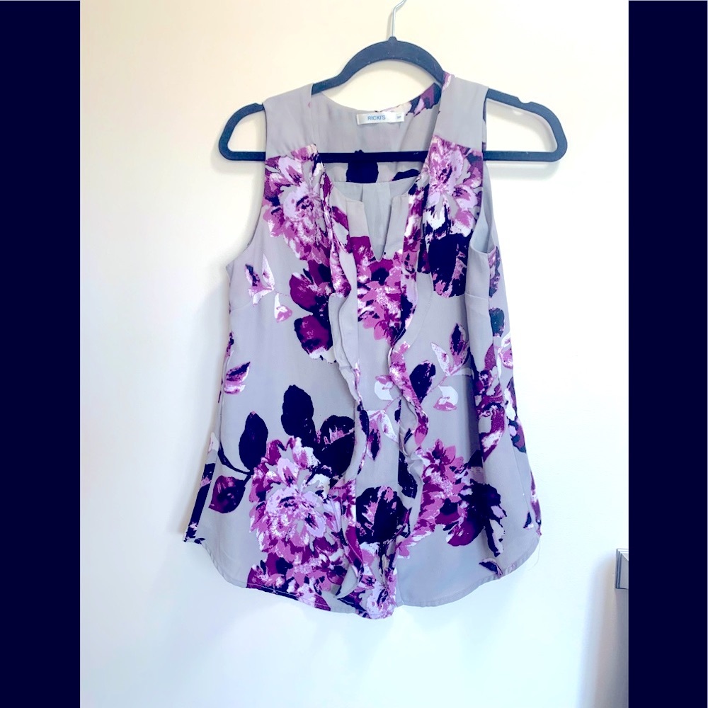 Purple & Grey Blouse (small)